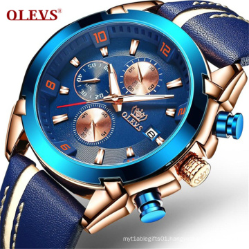 OLEVS 9902 Watches Men Top Brand Big Dial Military Army Sports Casual Waterproof Wristwatch Male Quartz Date Chronograph Watches